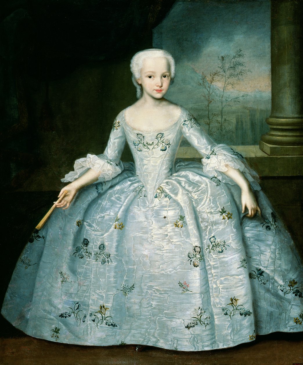 Sarah Eleonor Fermorin (1740-1824) muotokuva 1749-50 (öljy kankaalle) tekijältä Ivan Yakovlevich Vishnyakov