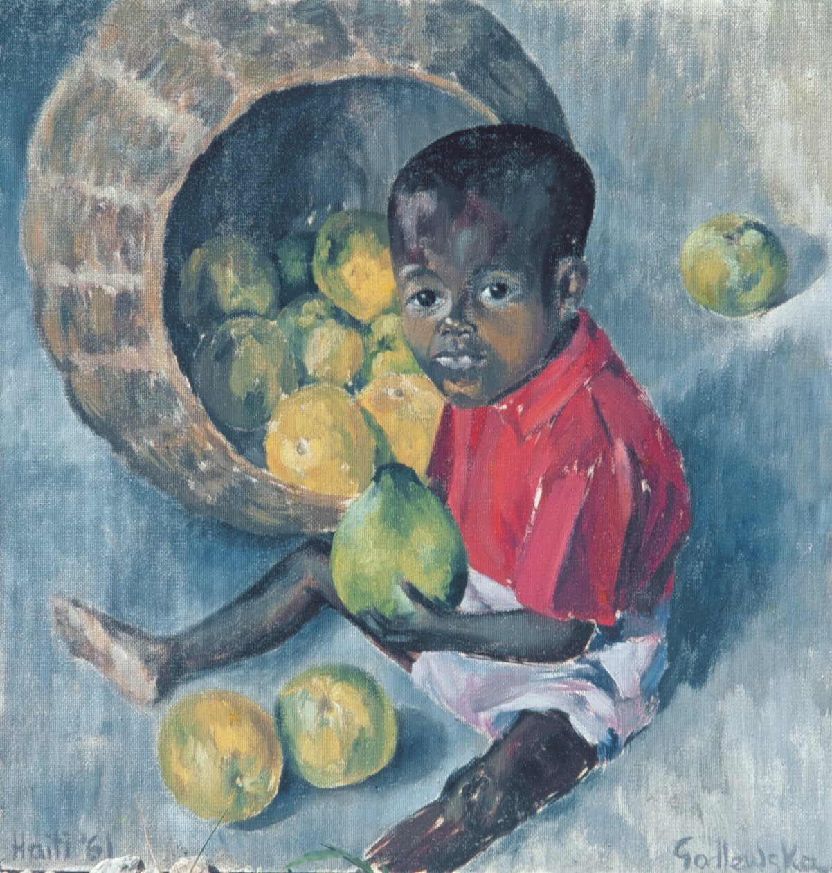 Fito, Abelin kaksoispoika, Haiti, 1961 tekijältä Izabella Godlewska de Aranda