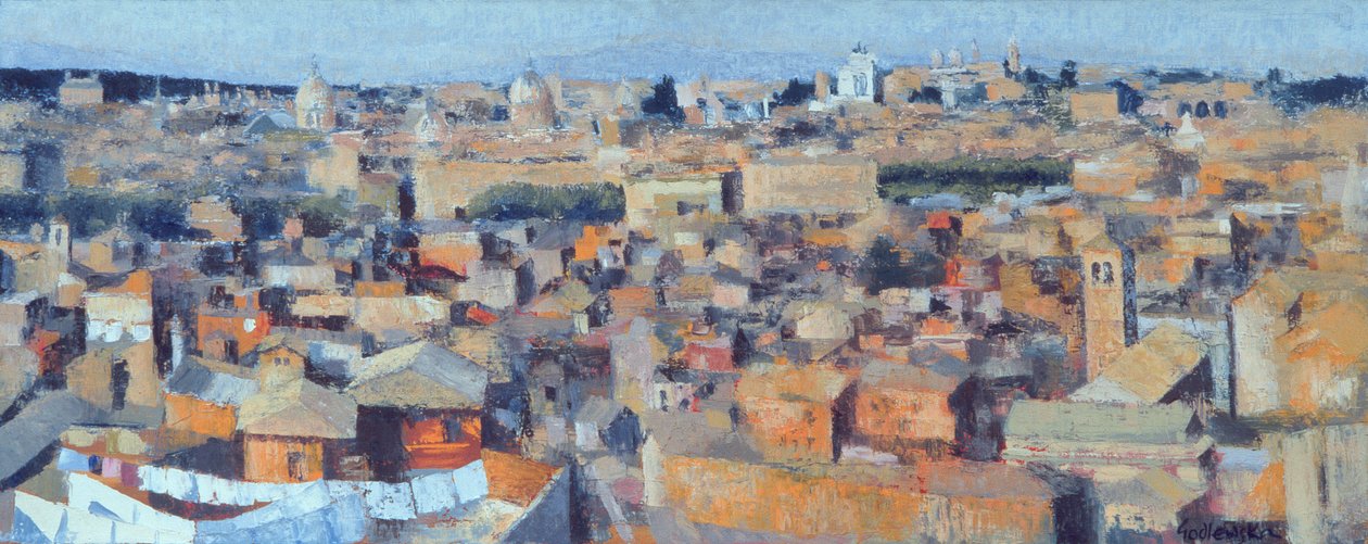 Rooma, Näkymä Espanjan akatemiasta Gianicololle, 1968 (katso myös 213353 & 213354) tekijältä Izabella Godlewska de Aranda