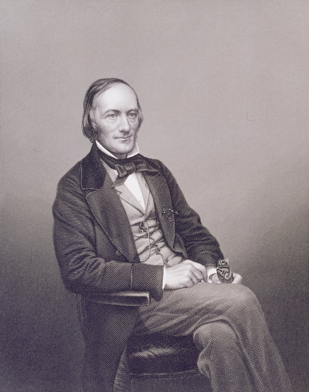 Professori Owen, The Drawing-Room Portrait Gallery of Eminent Personages, 1861 (teräskaiverrus) tekijältä J. and C. Watkins