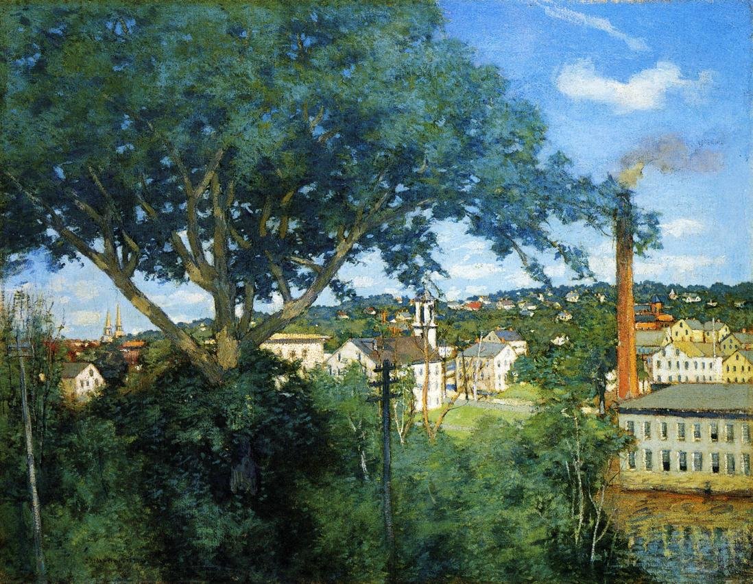 Villagenin tehdas tekijältä J. Alden Weir