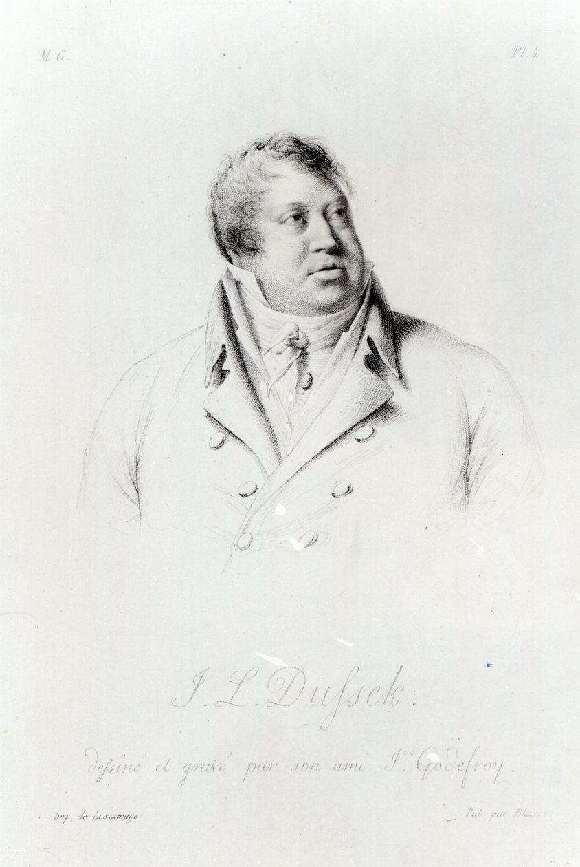 Jan Ladislav Dussek (1760-1812) tekijältä J. Godefroy