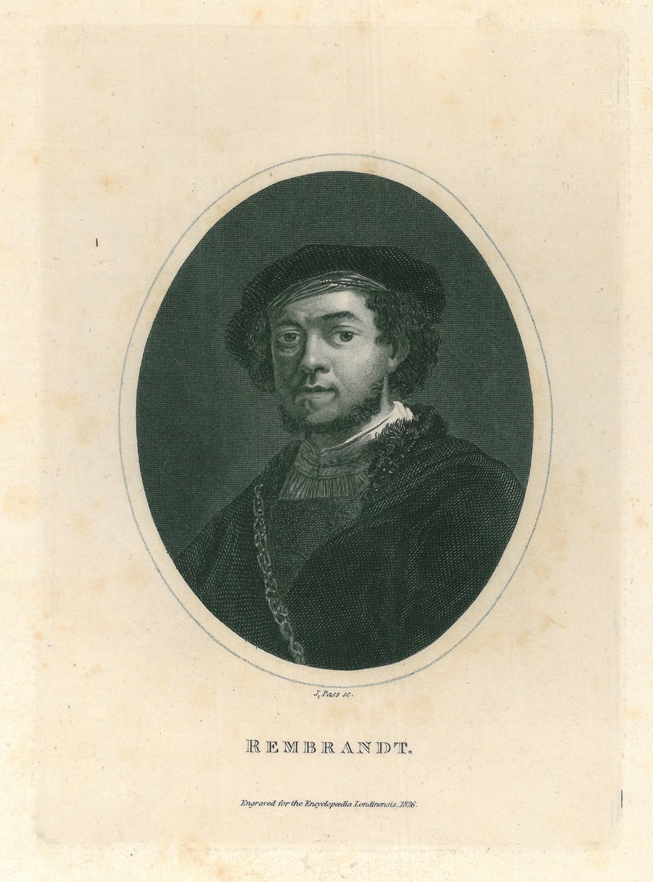 Rembrandt, 1826 tekijältä J. Pass