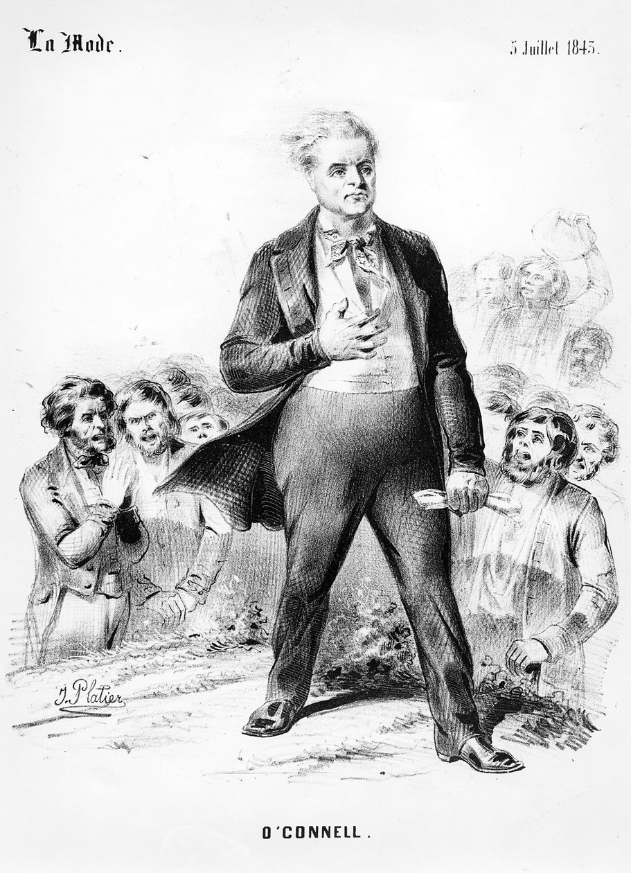 Daniel OConnell, La Modesta, 5. heinäkuuta 1843 tekijältä J. Platier