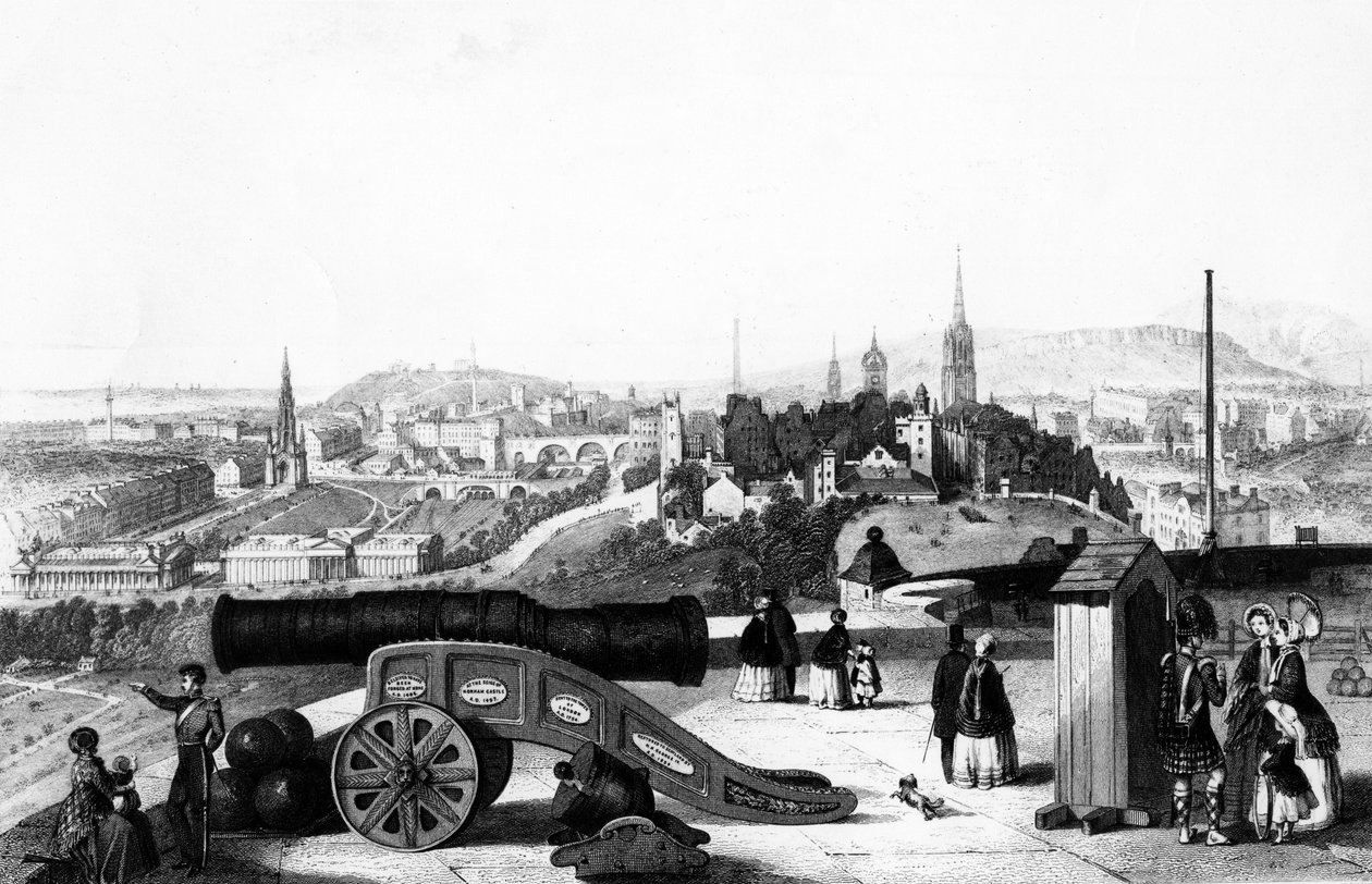 Edinburgh linnasta, kaivertanut Thomas Brown tekijältä John Ramage