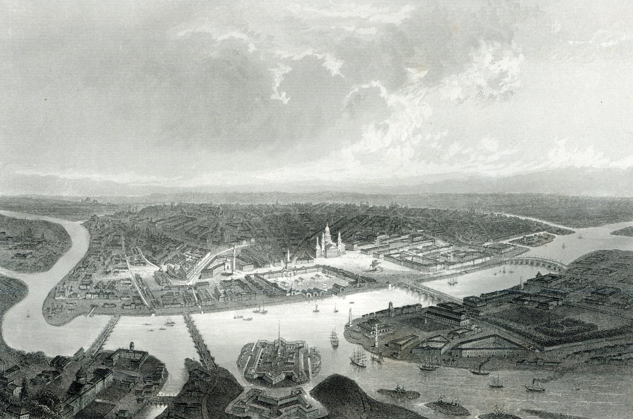 Pietari, kaiverrus S.Bradshaw, n.1860 (kaiverrus) tekijältä John Ramage