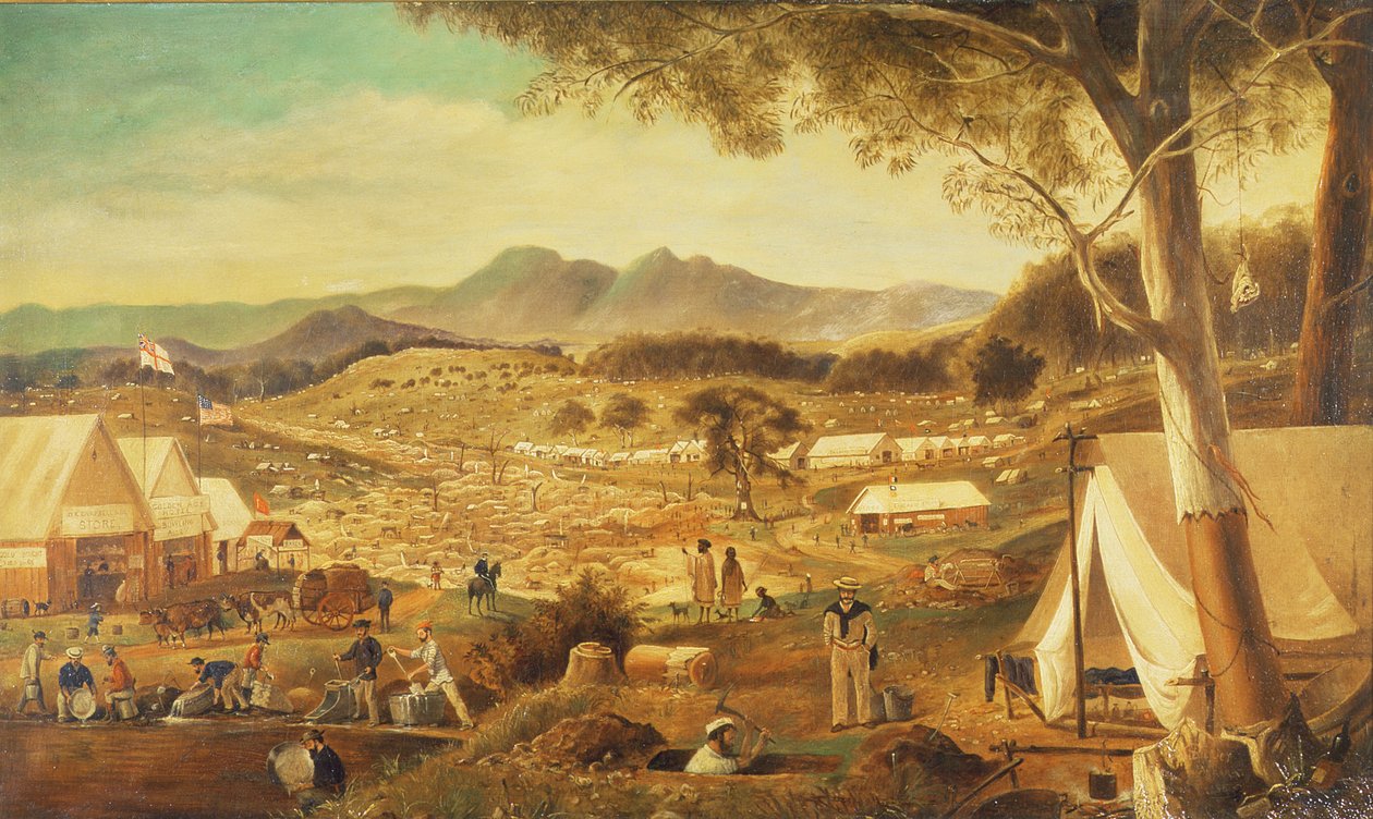 Kullankaivaukset, Ararat, 1853 tekijältä J Roper