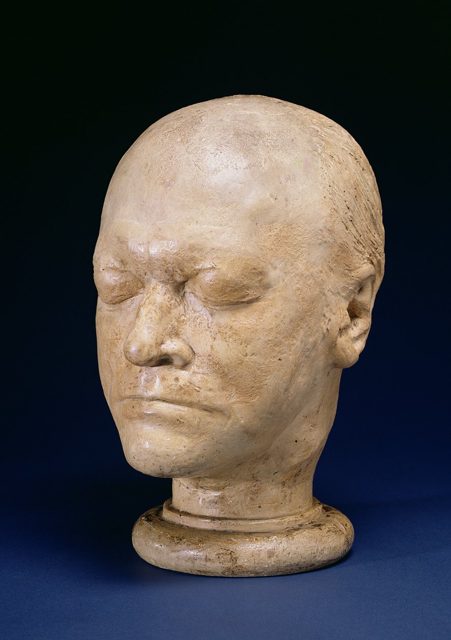 William Blake (1757-1827) Life Mask, 1823 (kipsi) tekijältä J. S Deville