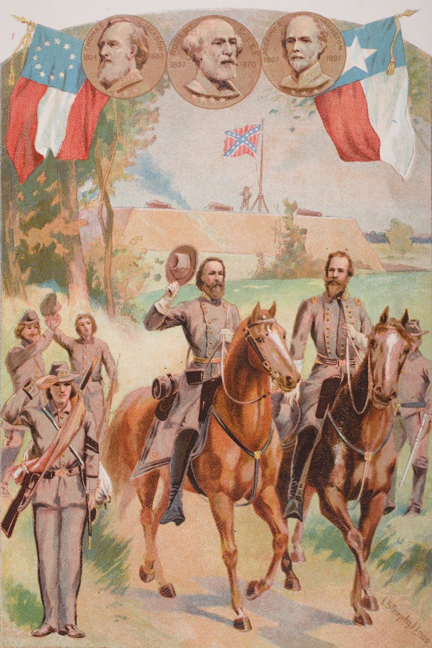 Konfederaation univormut Yhdysvaltain sisällissodan aikana (1861-65) tekijältä J. Steeple Davis