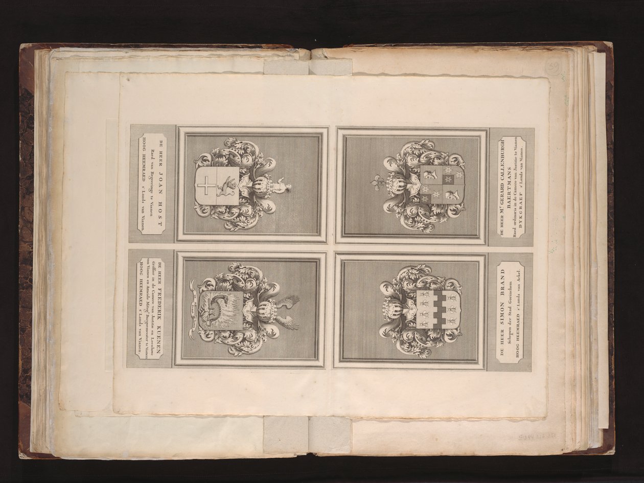 Nieuwe map van de Vyf Heeren Landen gelegen tusschen den Dief en Zouwen Dyk/in ’t licht gebragt en uitgegeven door Reinier en Iosua Ottens, kartta verkoopers te Amsterdam 1741 tekijältä J. van Jagen