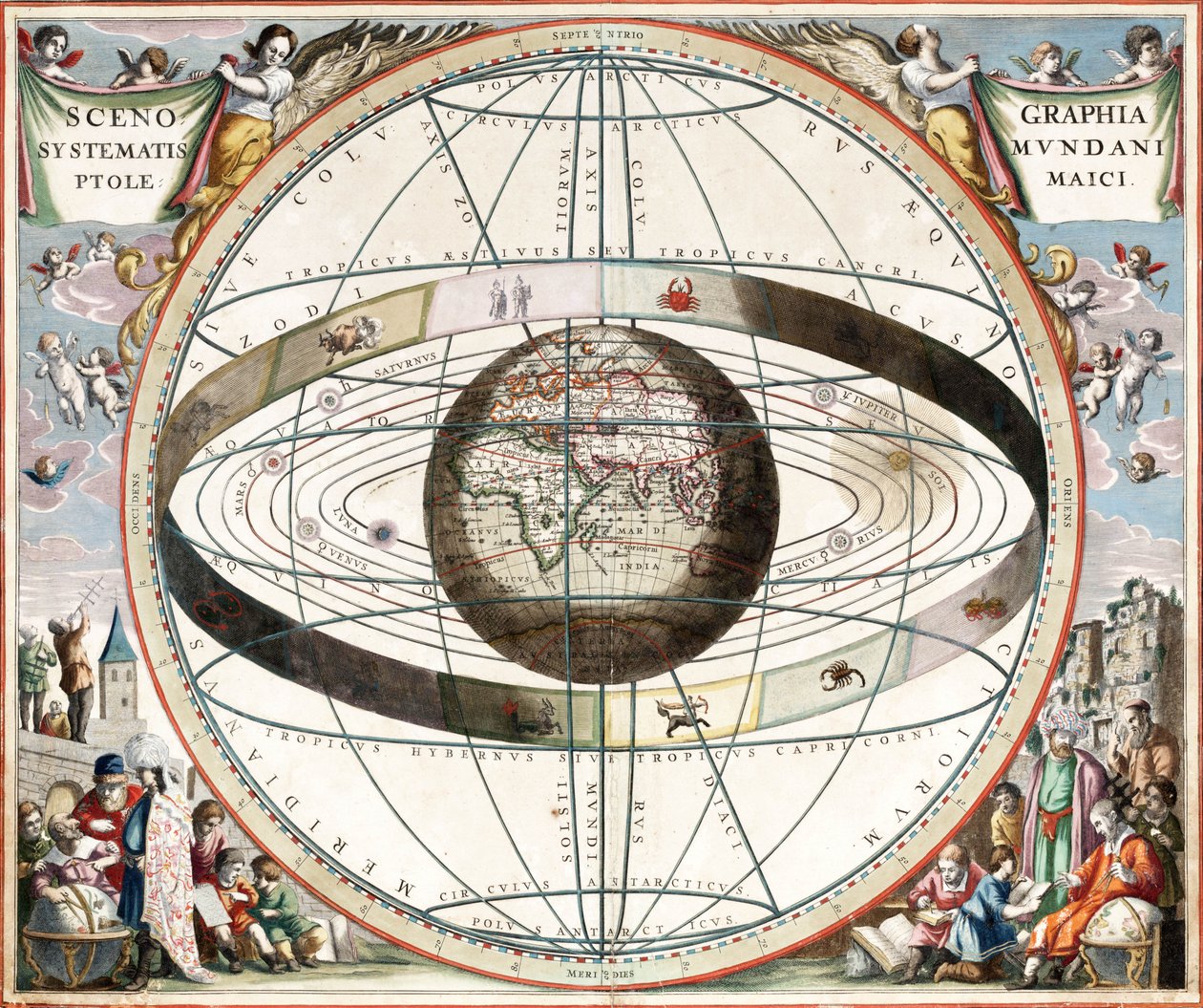 Cellarius ptolemaic -järjestelmä tekijältä J. van Loon