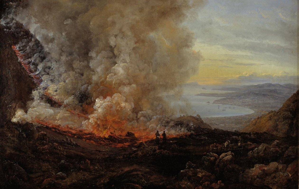 Vesuviuksen purkaus tekijältä Johan Christian Dahl