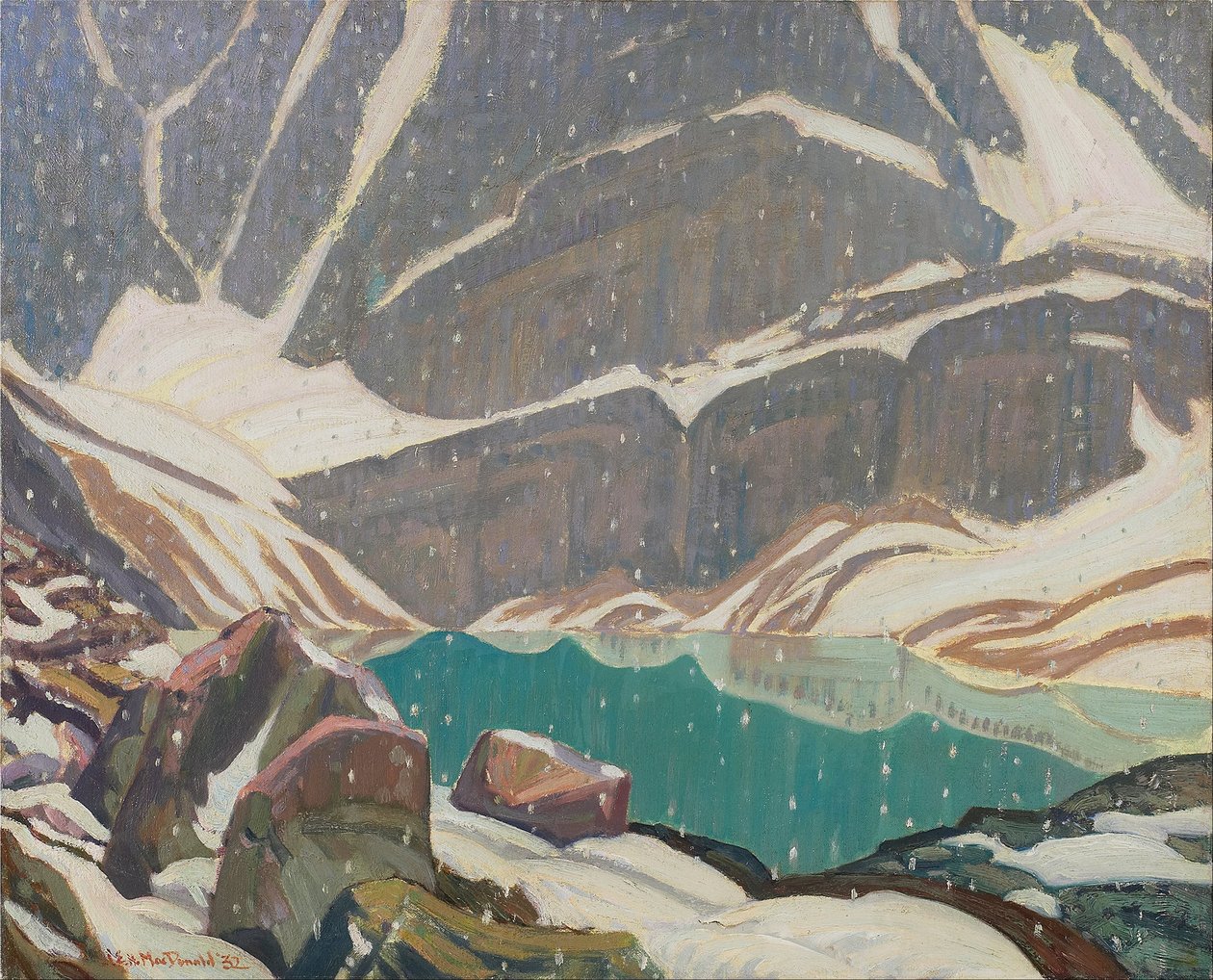 Yksinäisyys vuoristossa (Oesa -järvi) tekijältä J.E.H. MacDonald