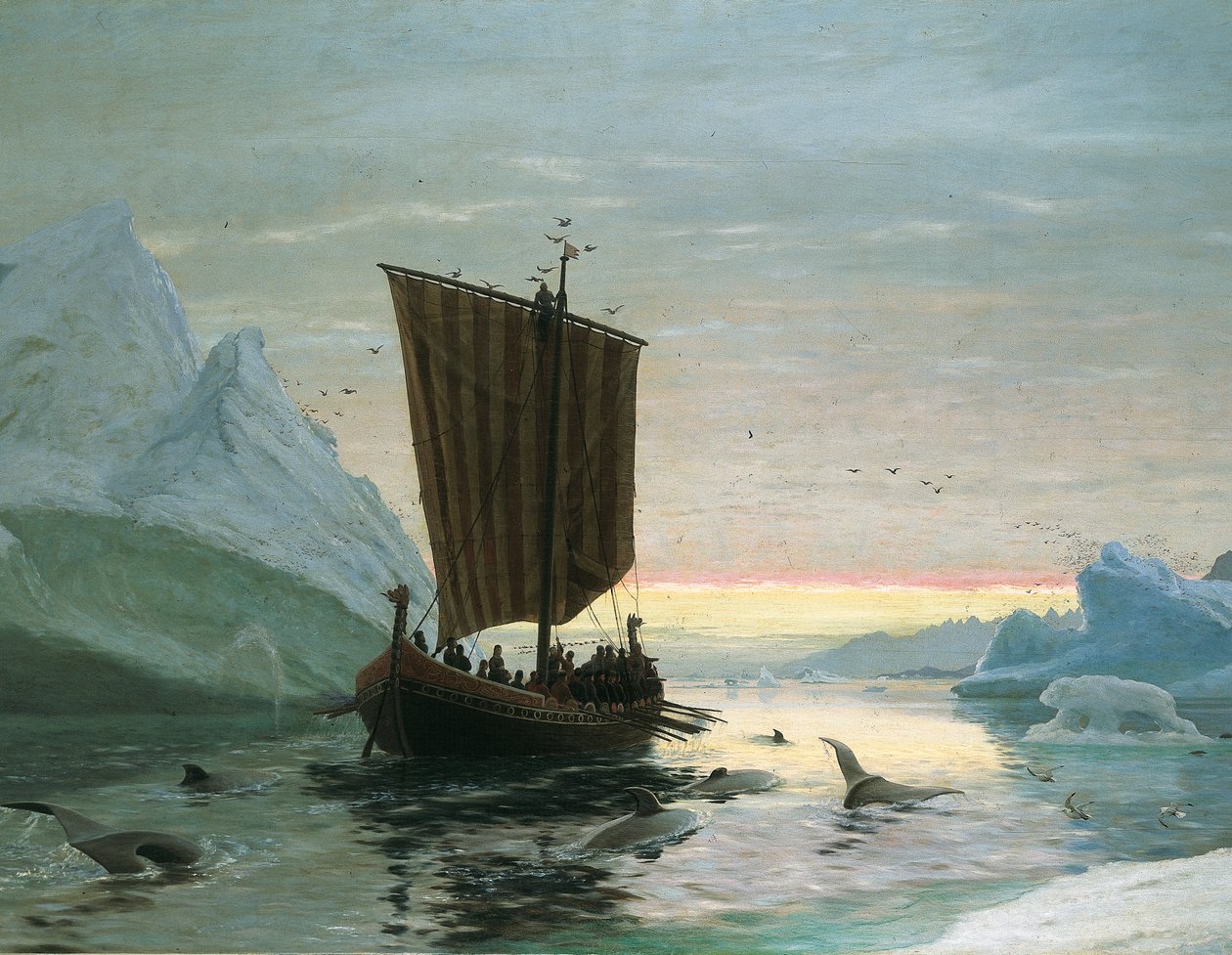 Erik Röde löytää Grönlannin vuonna 1875 tekijältä J.E. Carl Rasmussen