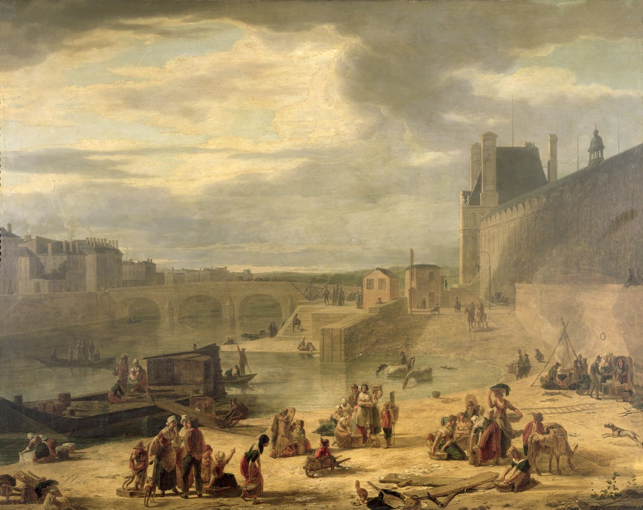 Näkymä Louvren suuresta galleriasta, Tuileries