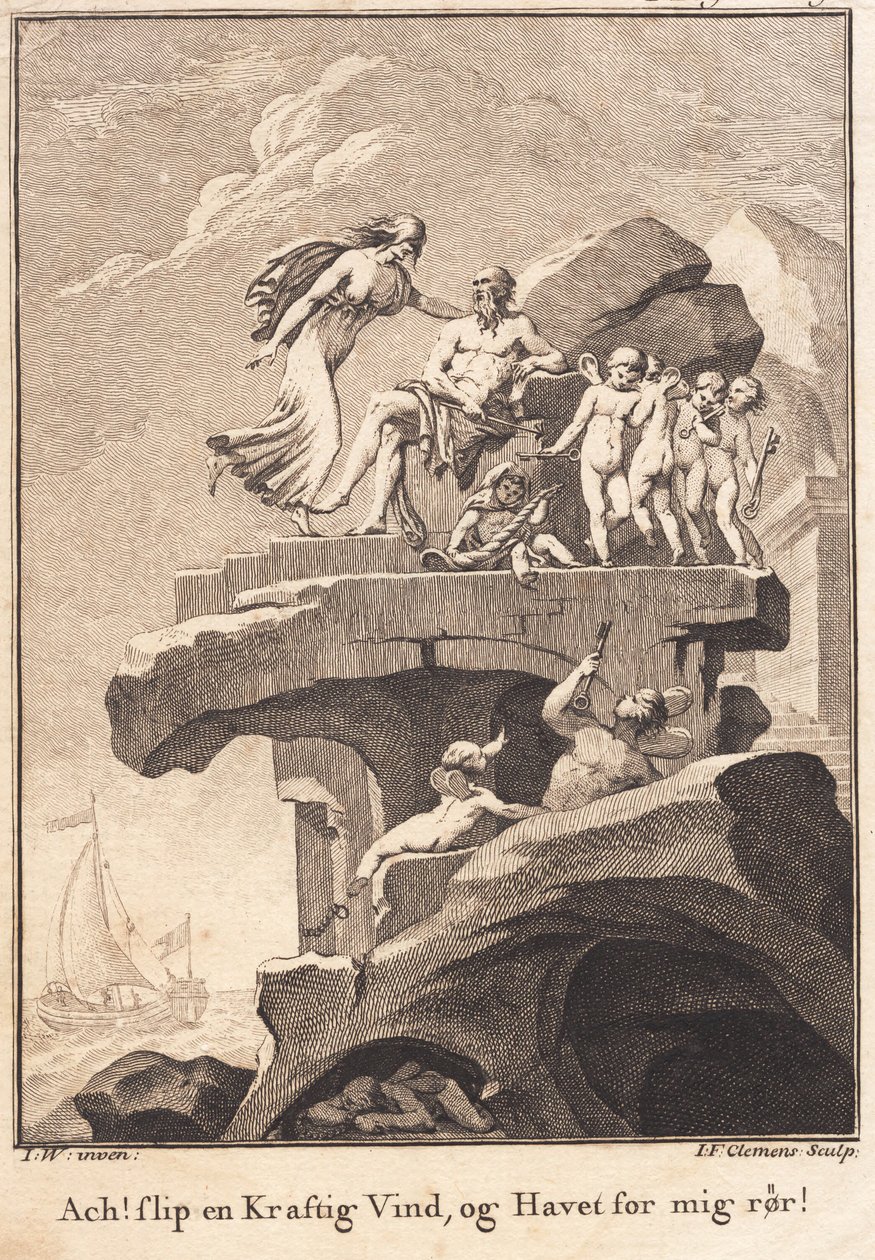 Avind a Æolus, assegut damunt d
