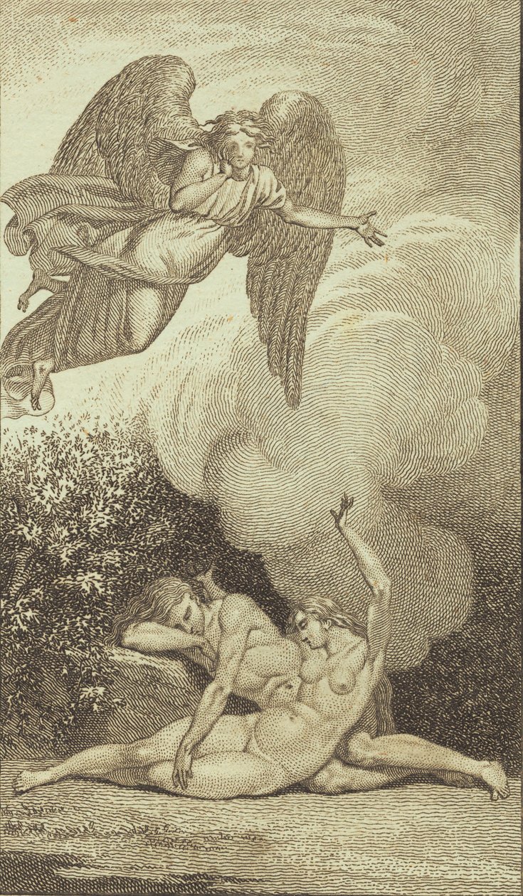 Kuvitus Ewaldin "Adam ja Eeva". SISÄÄN tekijältä J.F. Clemens