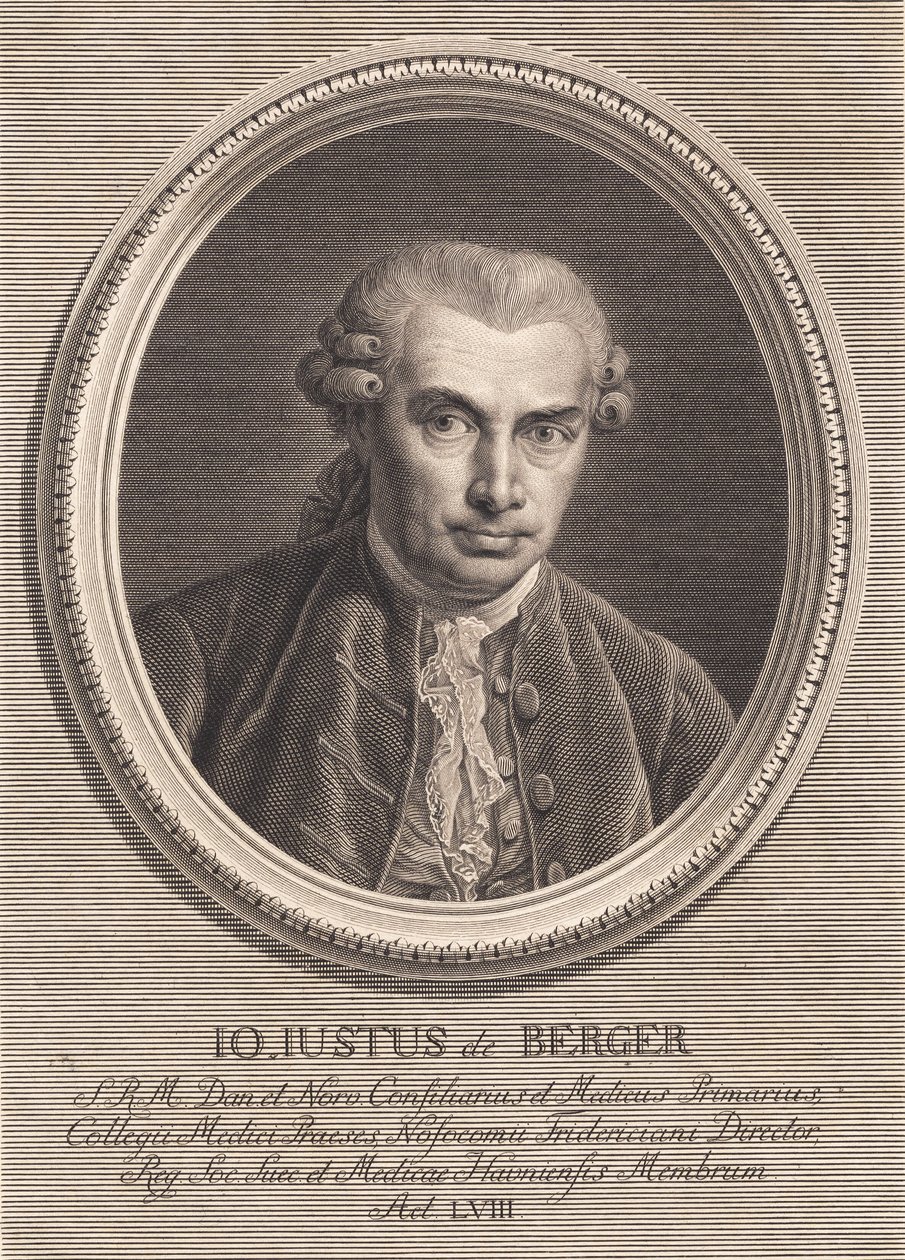 Lääkäri Johan von Bergerin muotokuva tekijältä J.F. Clemens