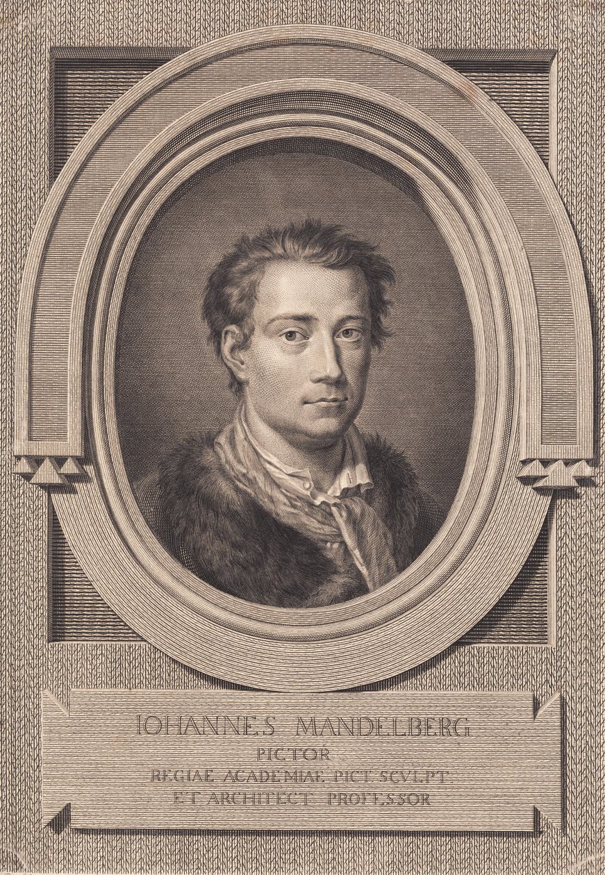 Taidemaalari Johan Mandelbergin muotokuva tekijältä J.F. Clemens