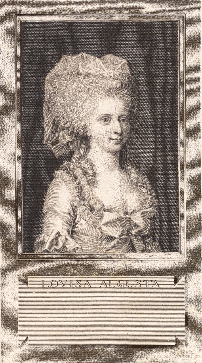 Prinsessa Louise Augustan muotokuva tekijältä J.F. Clemens
