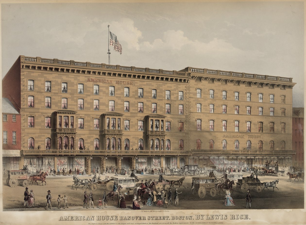 American House Hanover Street, Boston Medium tekijältä J.H. Bufford