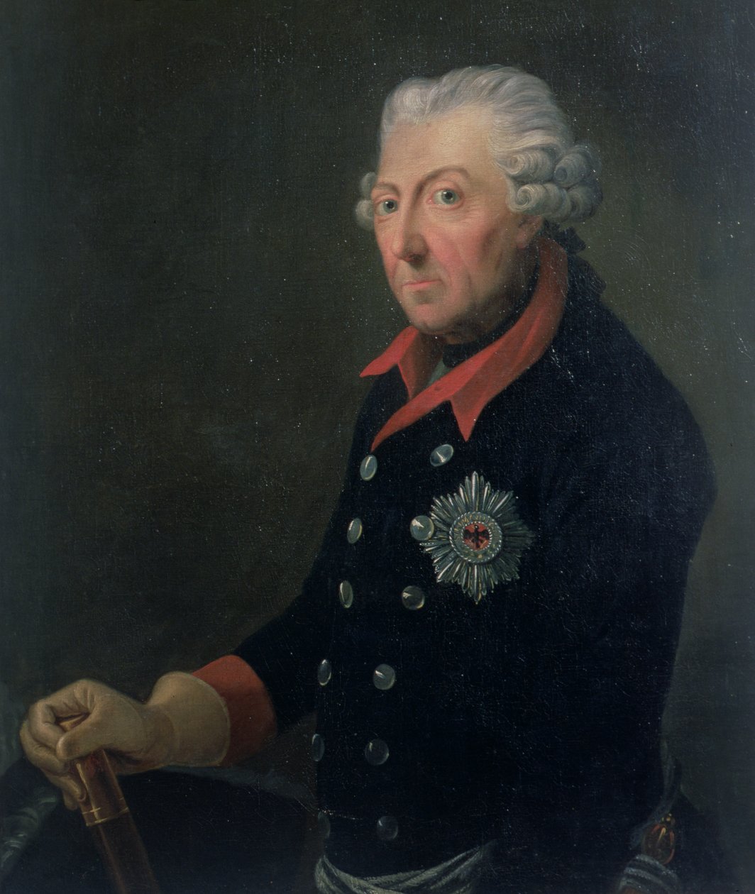 Friedrich Suuri (1712-86) 15. jalkaväkirykmentin univormussa tekijältä J.H.C. Franke