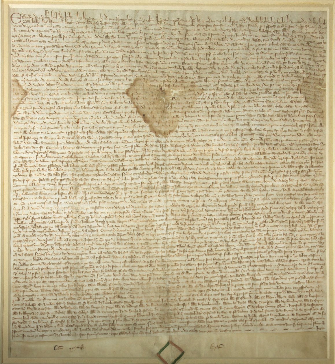 1297 kappaletta Magna Cartaa, joka on esillä parlamenttitalon jäsenten salissa tekijältä JJ Harrison