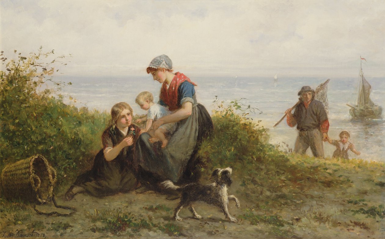 Kalastajien perhe tekijältä J.J.M. Damschroeder