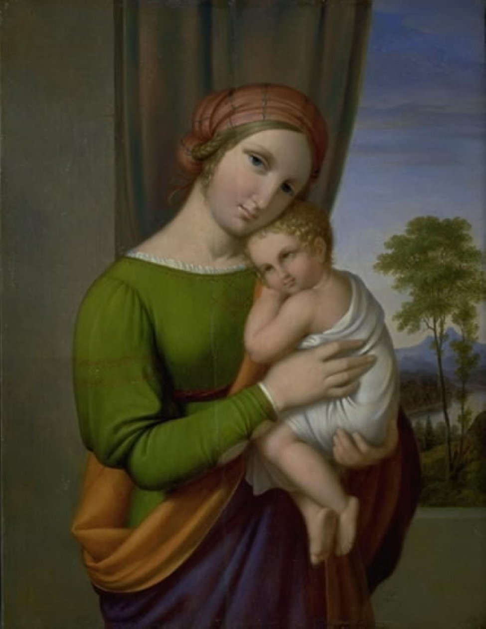 Neitsyt Maria Jeesus-lapsen kanssa tekijältä J.L. Lund