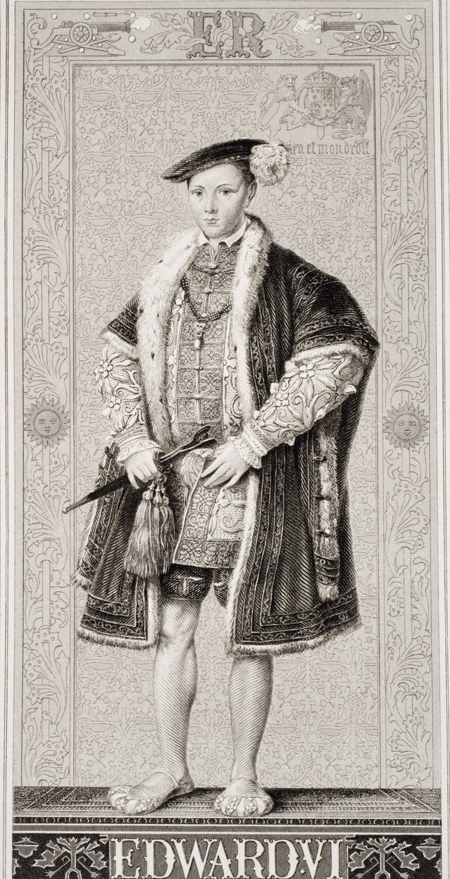 Edward VI (1537-53) Englannin ja Skotlannin historian kuvituksista, osa I tekijältä J.L. Williams