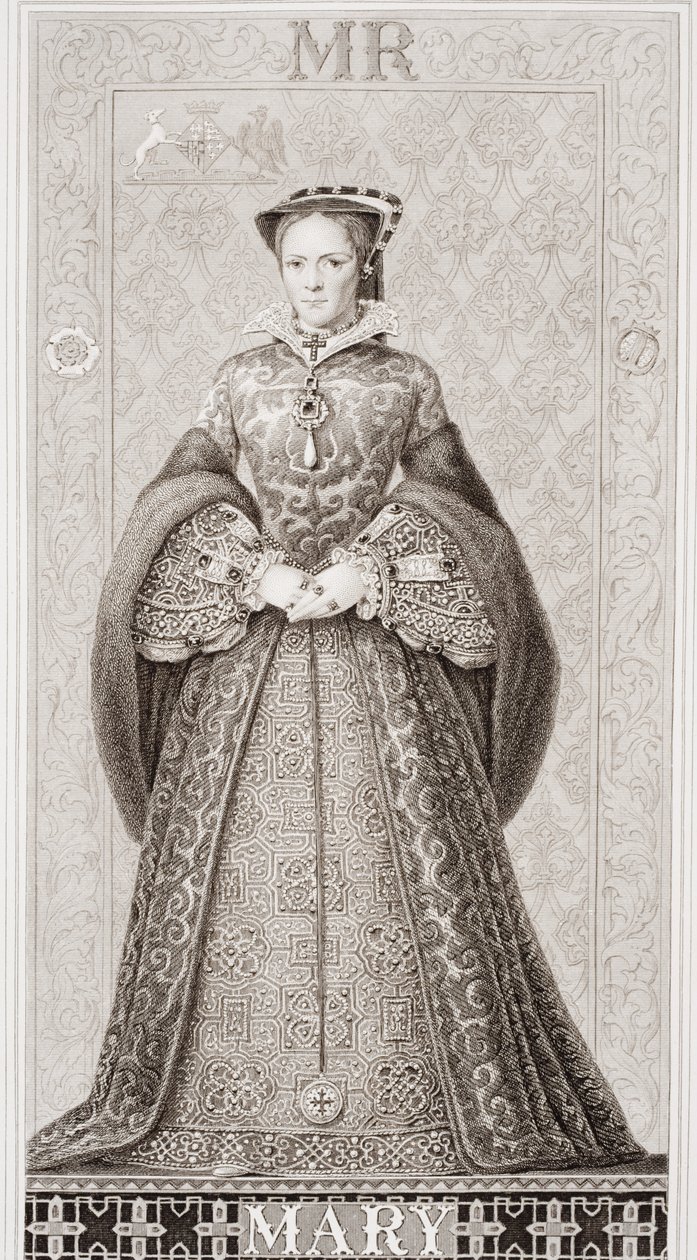 Queen Mary (1516-58) Englannin ja Skotlannin historian kuvituksista, osa I tekijältä J.L. Williams