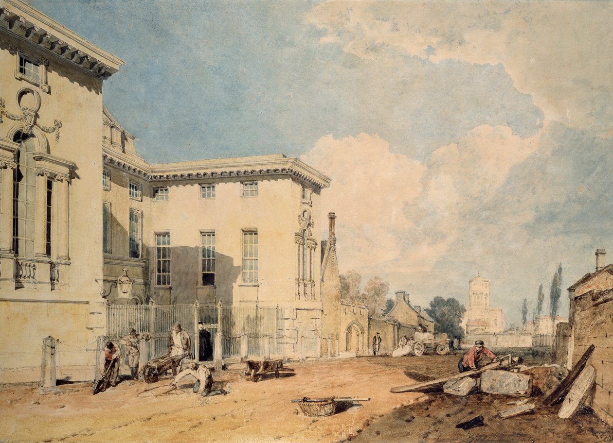 Näkymä Worcester Collegesta, 1803-1804 tekijältä Joseph Mallord William Turner