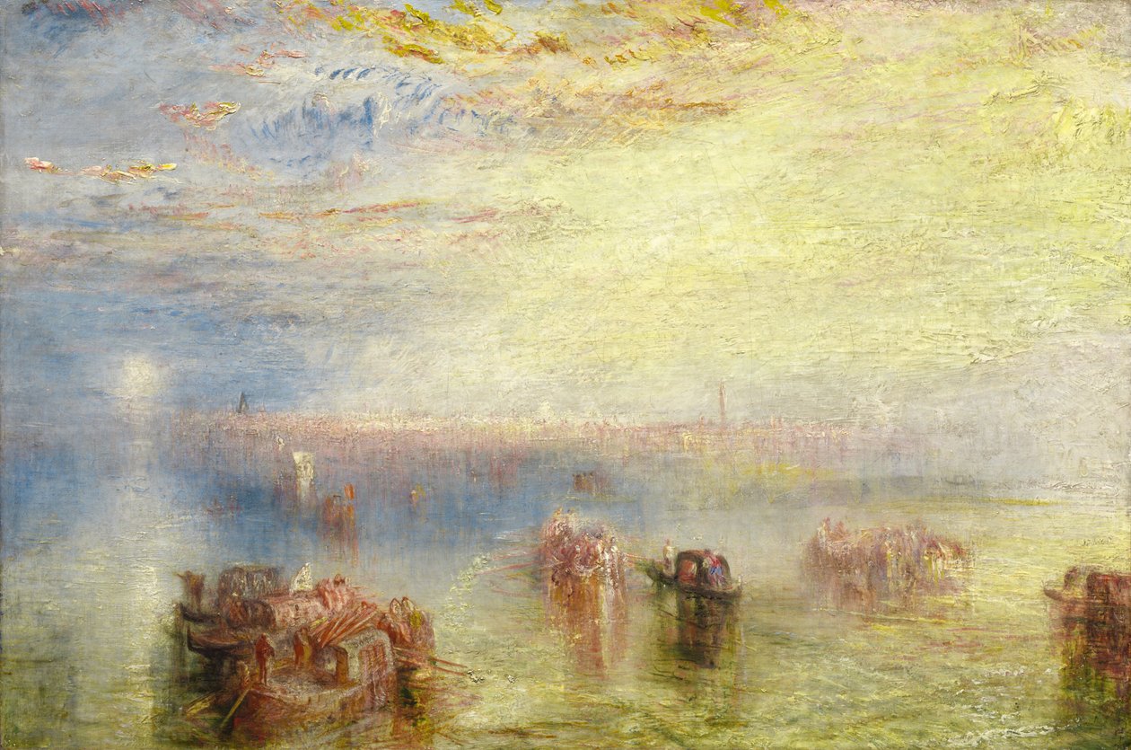 Lähestymistapa Venetsiaan, 1844. tekijältä Joseph Mallord William Turner