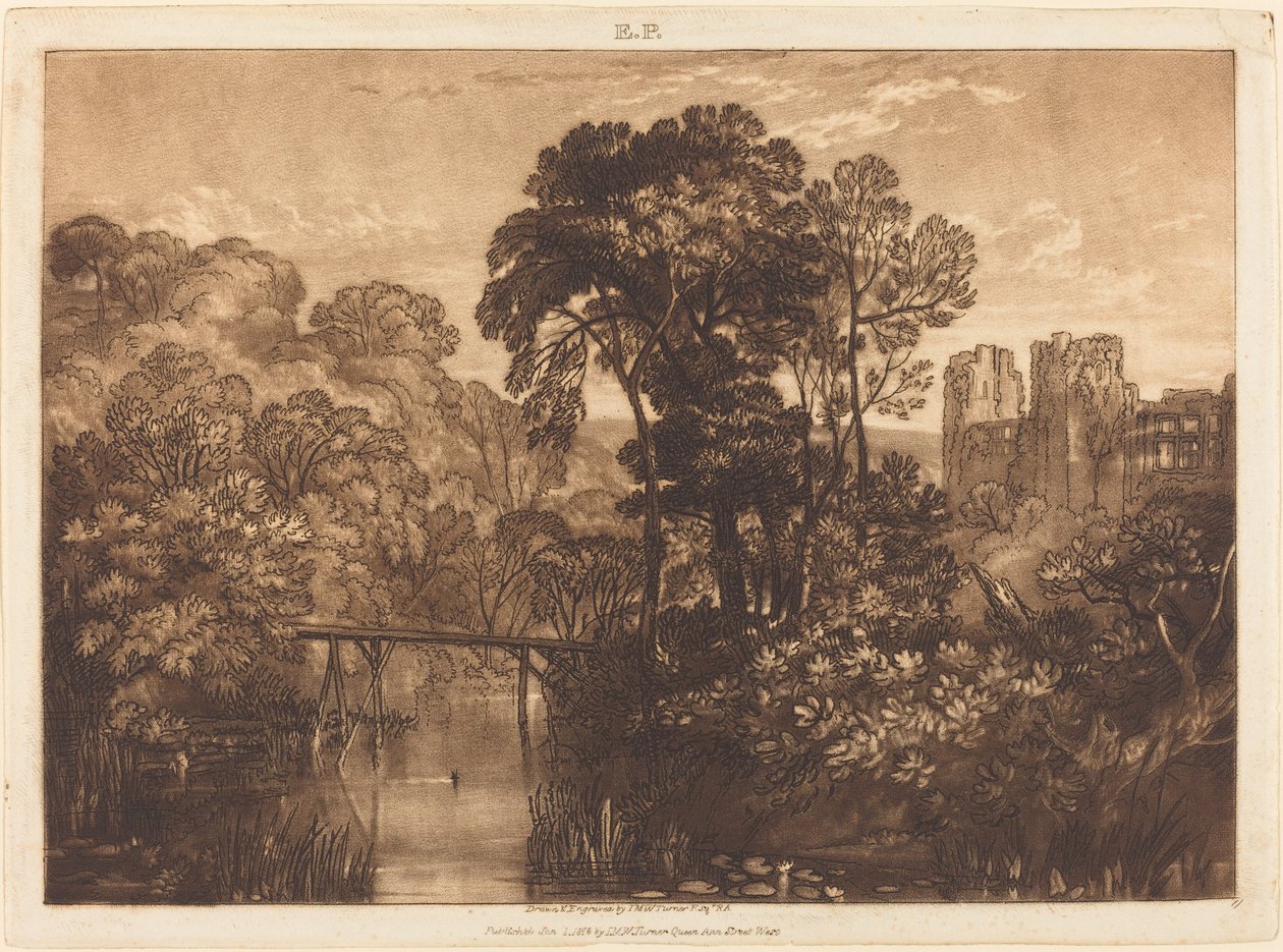 Berry Pomeroyn linna, julkaistu 1816. tekijältä Joseph Mallord William Turner
