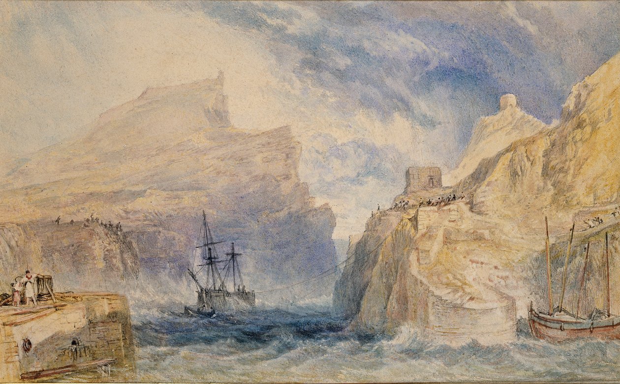 Boscastle, Cornwall, 1824 tekijältä Joseph Mallord William Turner