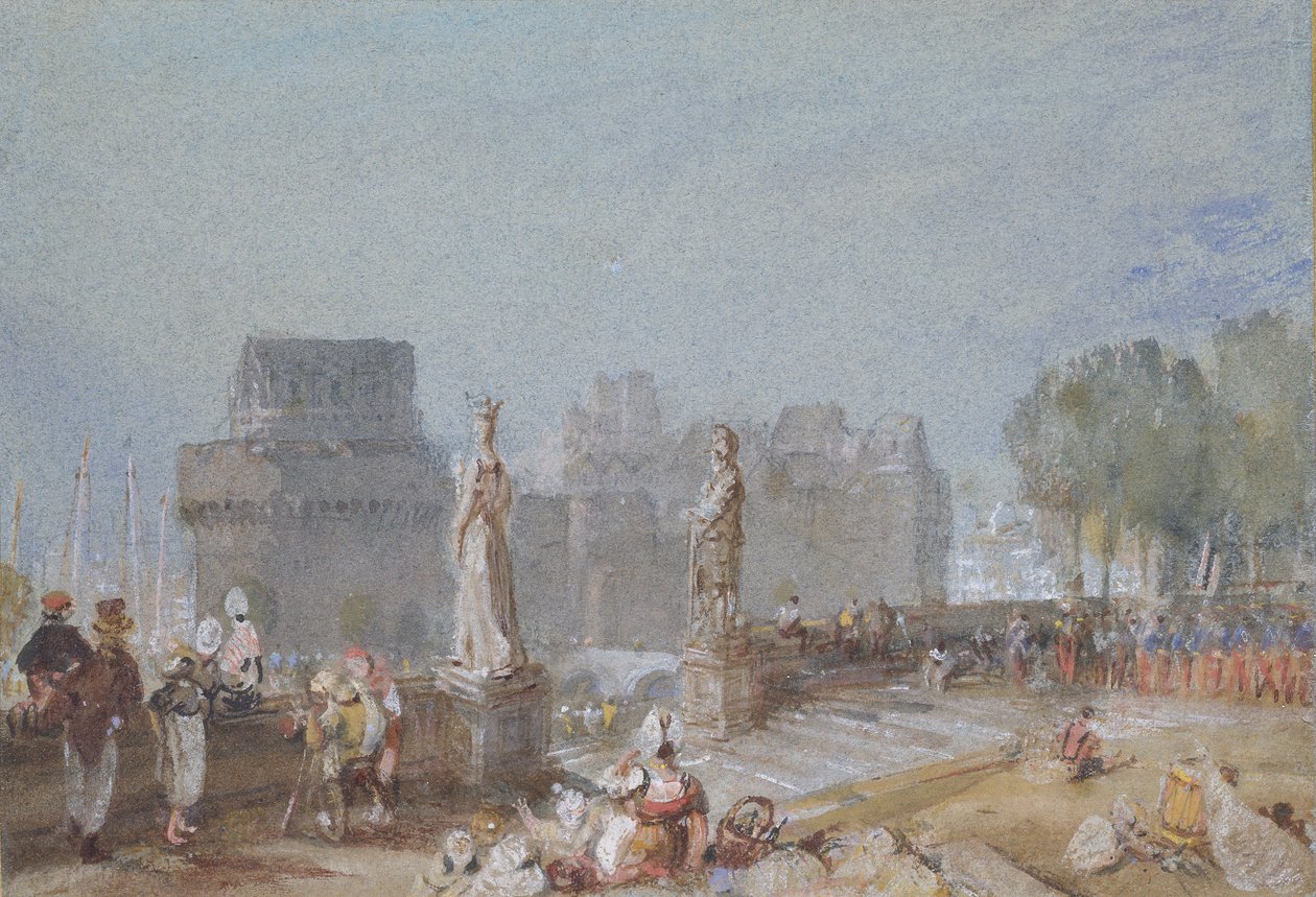 Nantesin linna vuonna 1830 tekijältä Joseph Mallord William Turner