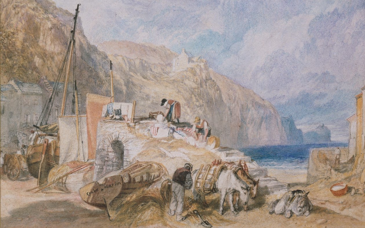 Combe Martin, Devonshire, 1824 tekijältä Joseph Mallord William Turner