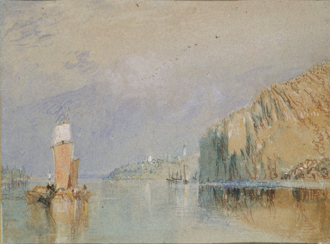 Mauvesin rinteet, 1830 tekijältä Joseph Mallord William Turner