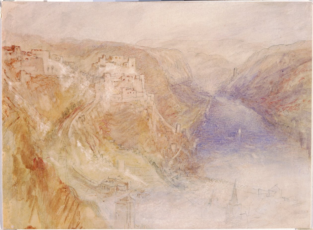 "Ehrenbreitstein", 1840-45 tekijältä Joseph Mallord William Turner