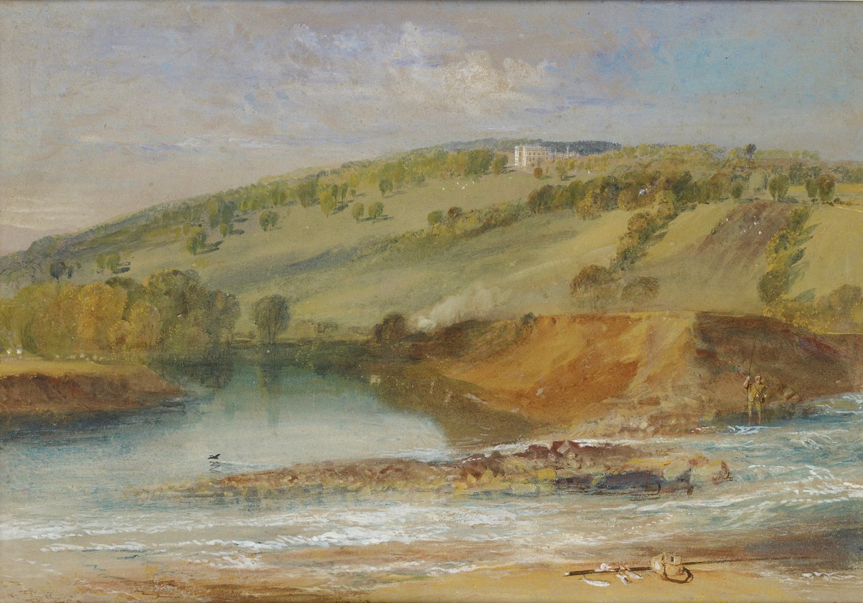 Farnley Hall, Wharfen ja Washburnin risteyksestä, 1818 tekijältä Joseph Mallord William Turner