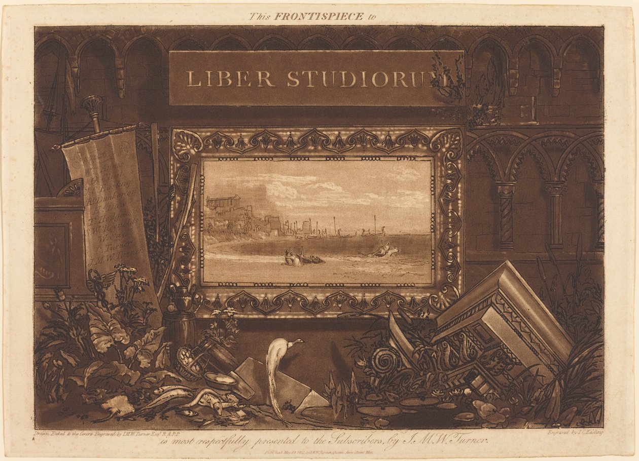 Etukappale, julkaistu 1812. tekijältä Joseph Mallord William Turner