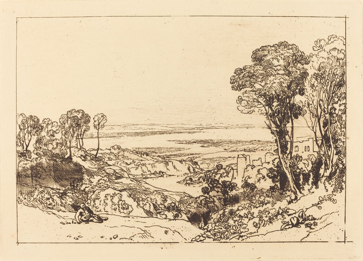 Junction of Severn and Wye, julkaistu 1811. tekijältä Joseph Mallord William Turner