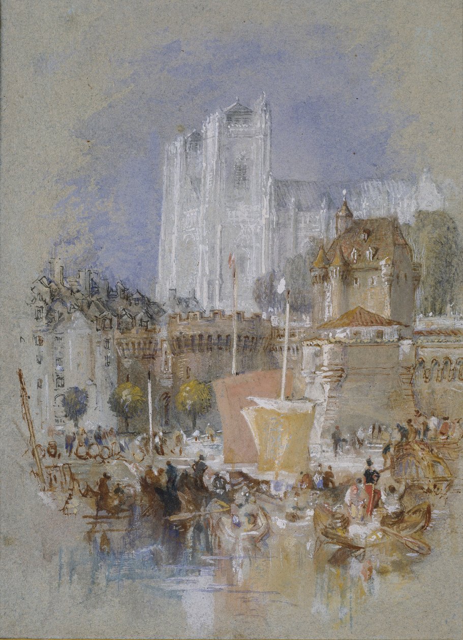 Nantes, 1826-1830 tekijältä Joseph Mallord William Turner