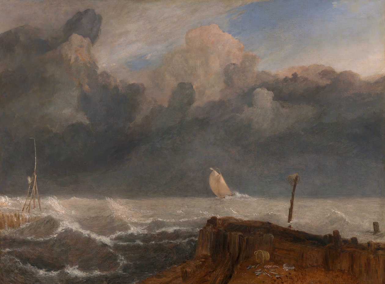 Port Ruysdael, vuosina 1826-1827. tekijältä Joseph Mallord William Turner
