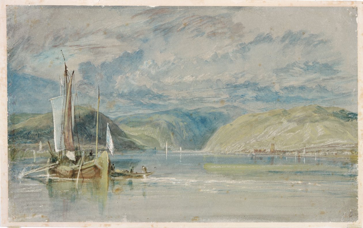 "Rudesheim", 1817 tekijältä Joseph Mallord William Turner