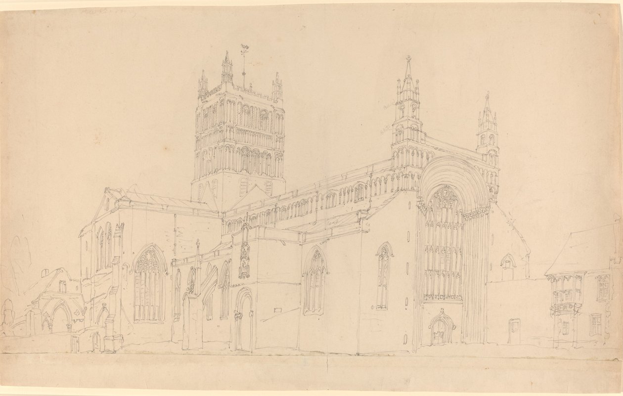 Tewkesbury Abbey. tekijältä Joseph Mallord William Turner