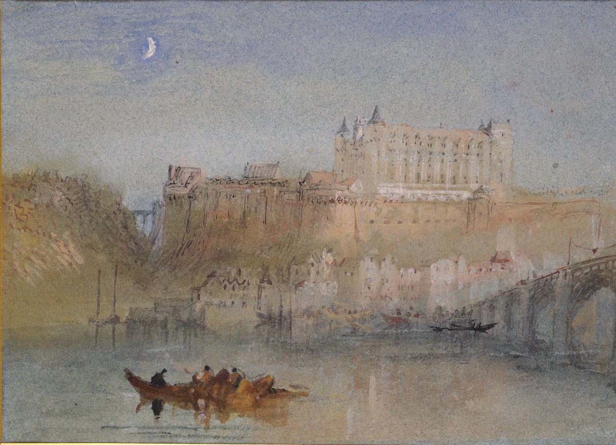 Amboisen silta ja linna, vuonna 1830 tekijältä Joseph Mallord William Turner
