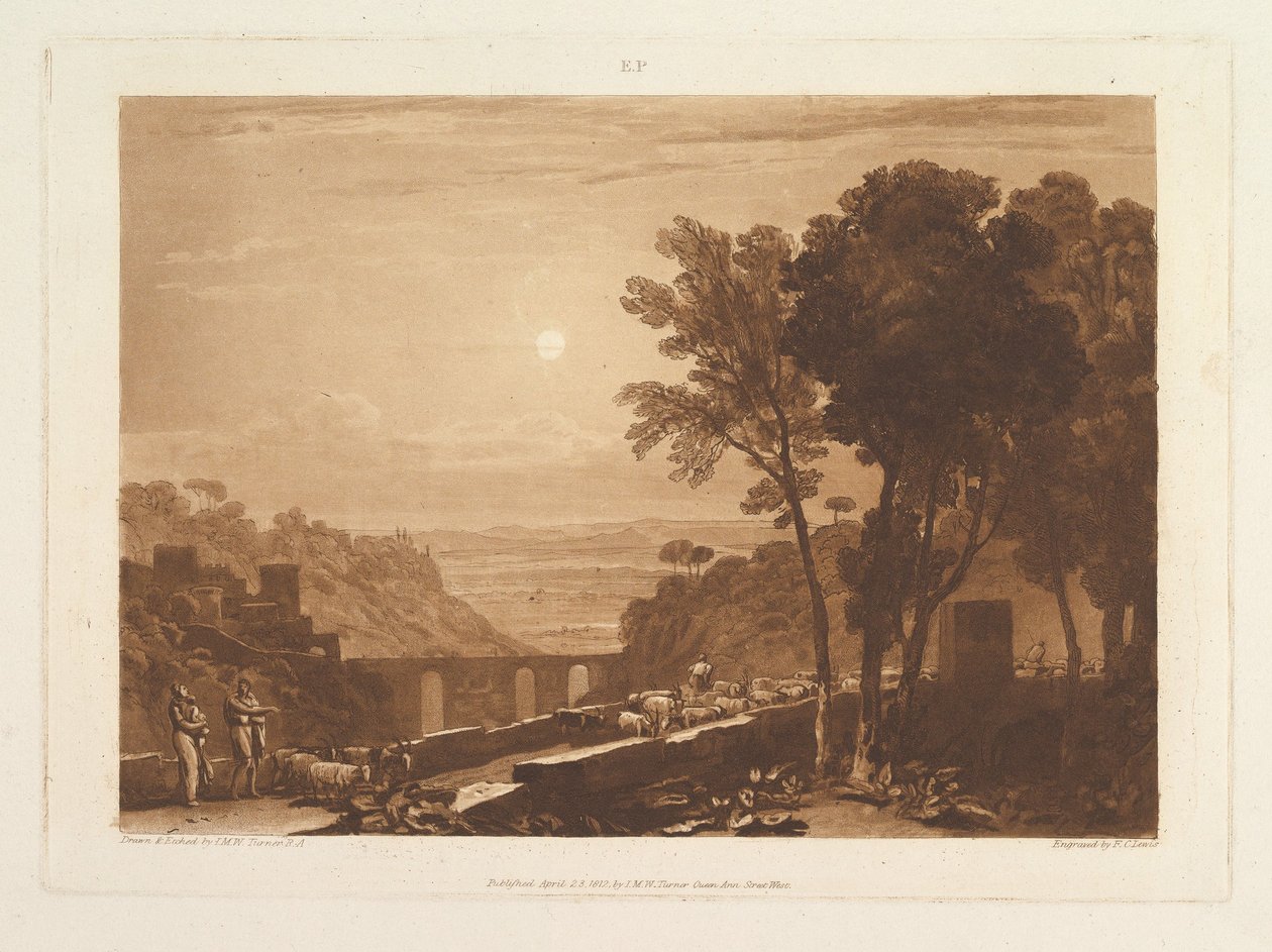 El pont i les cabres Liber Studiorum, part IX, làmina 43, 23 d