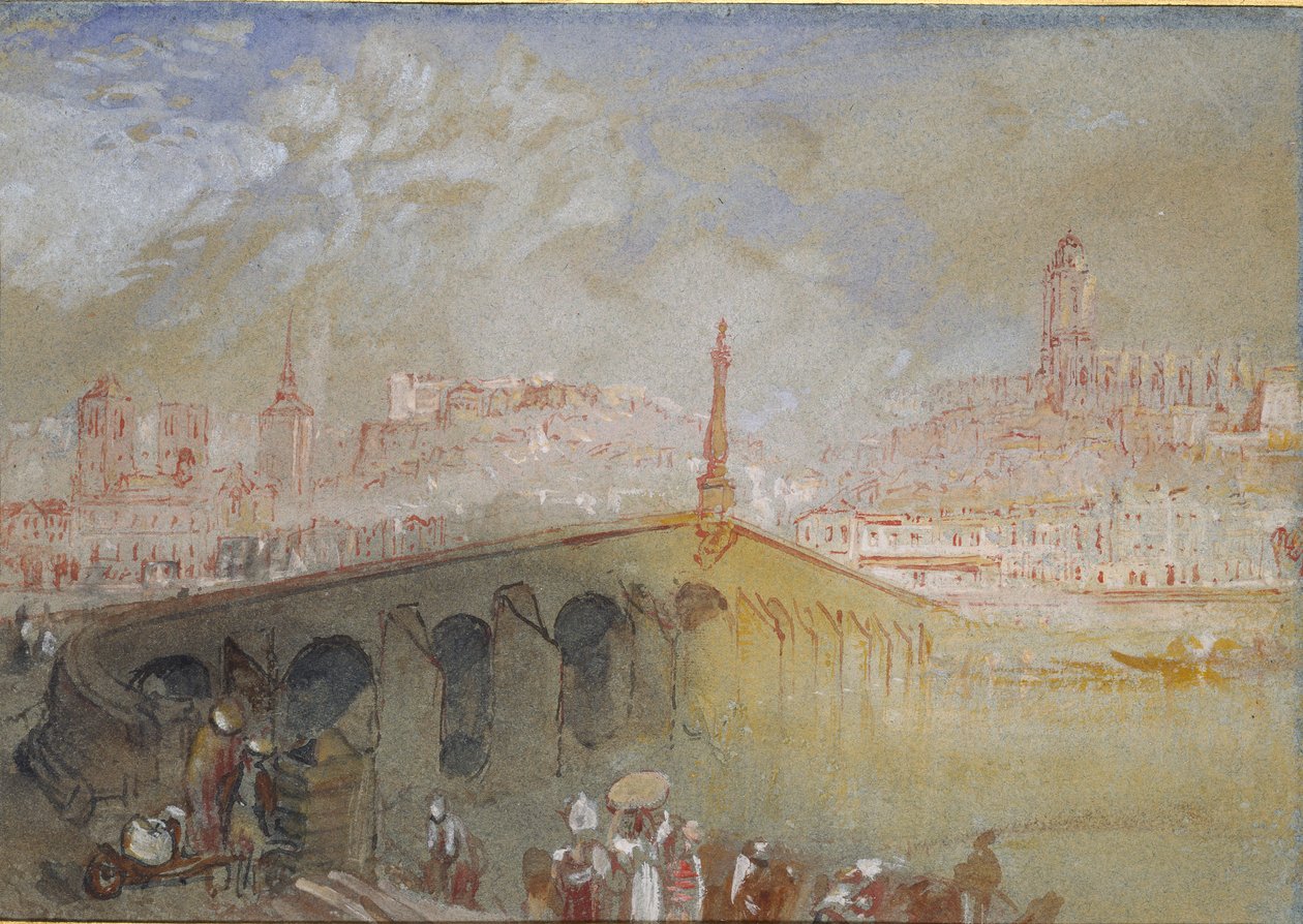 Bloisin silta: Sumunpoisto, 1826-1830 tekijältä Joseph Mallord William Turner