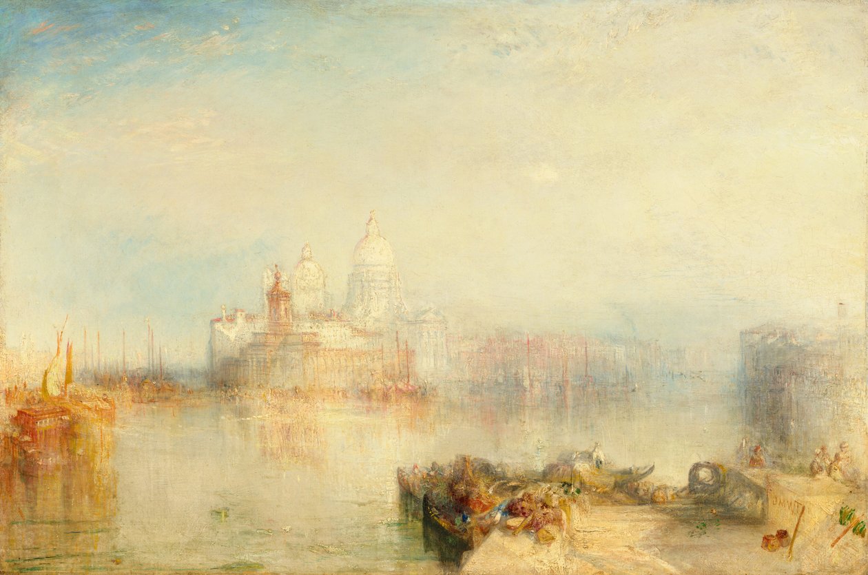 Dogana ja Santa Maria della Salute, Venetsia, 1843. tekijältä Joseph Mallord William Turner